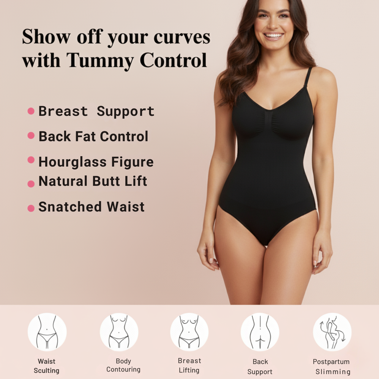 Ezvara™Tummy Control Bodysuit