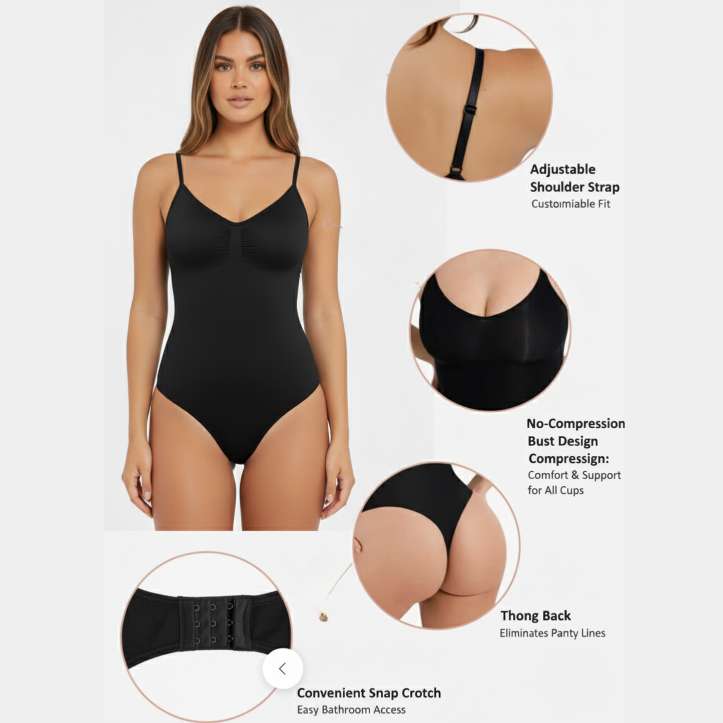 Ezvara™Tummy Control Bodysuit