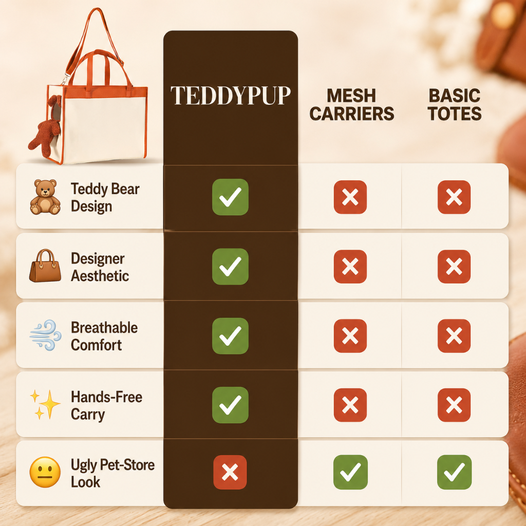 Ezvara™Teddy Handbag Pet Carrier