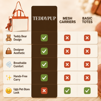Ezvara™Teddy Handbag Pet Carrier