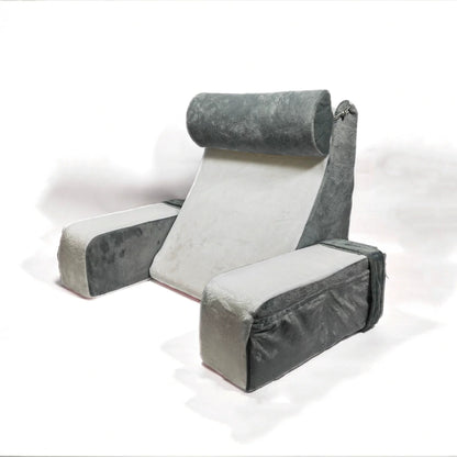 Ergonomic Memory Foam Reading Pillow with Lumbar Support