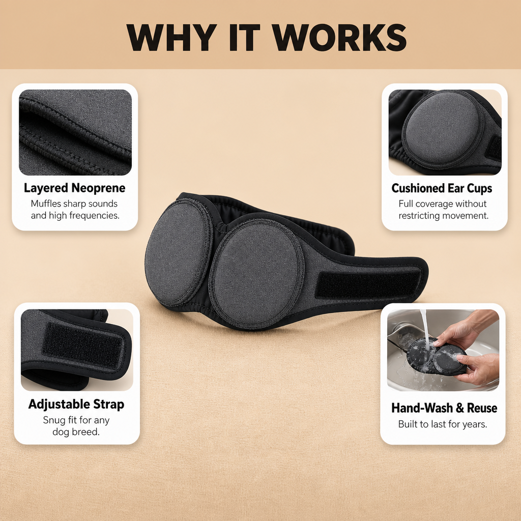 Ezvara™ Noise Cancelling Dog Ear Wrap