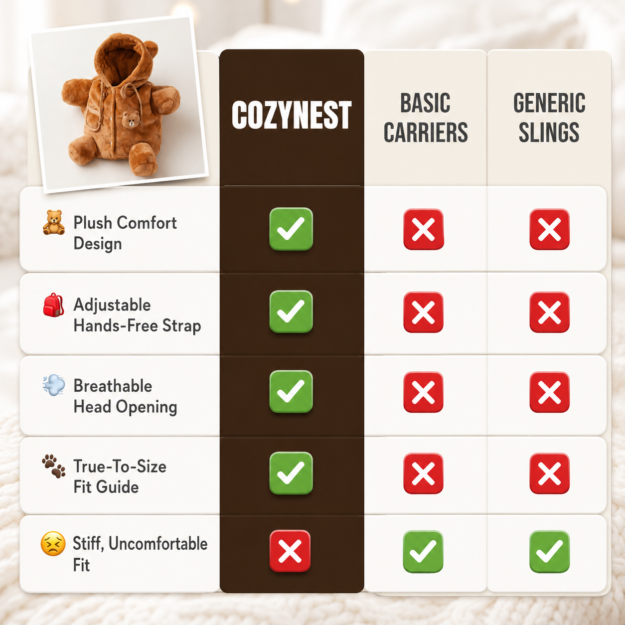 Ezvara™ CuddleBear Pet Carrier