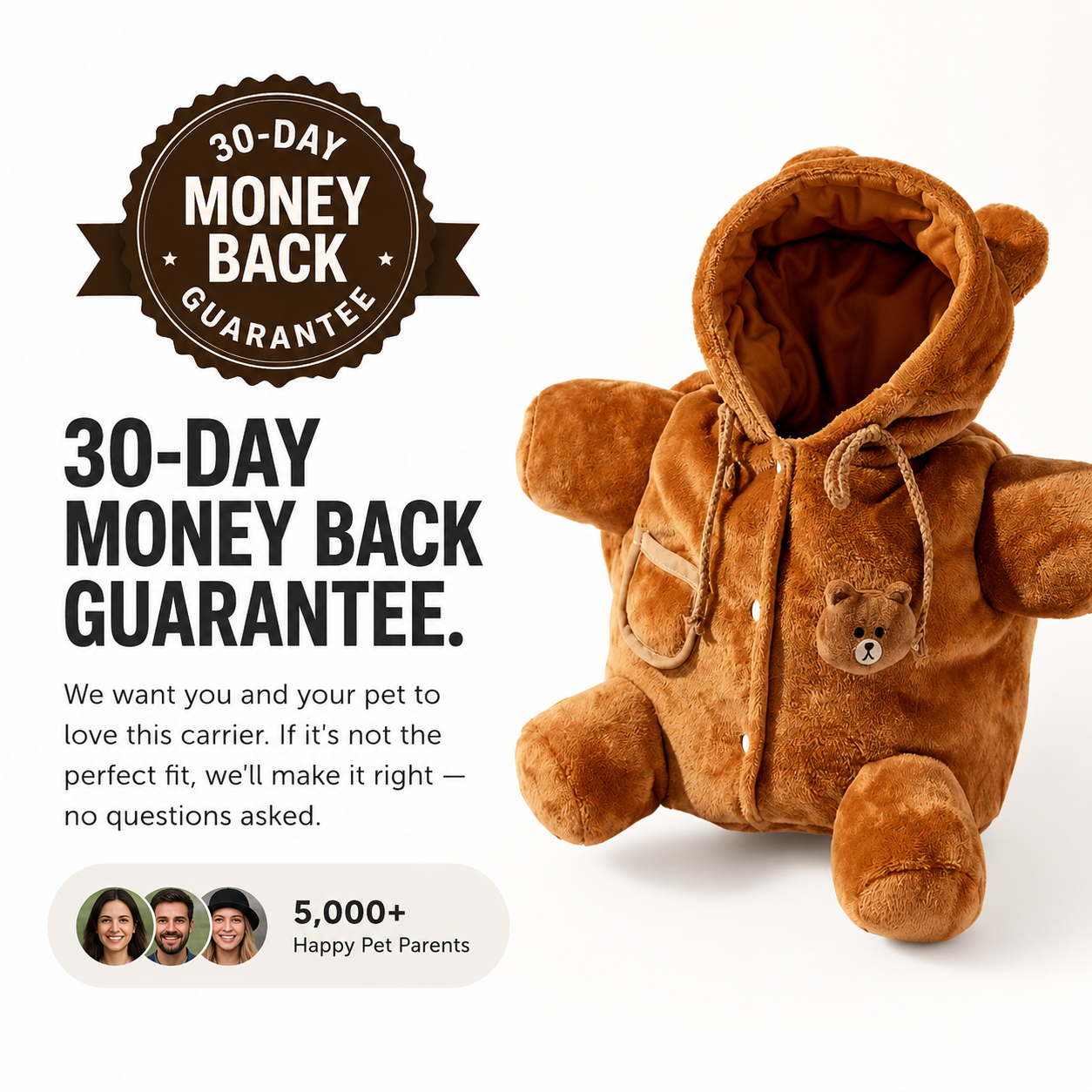 Ezvara™ CuddleBear Pet Carrier