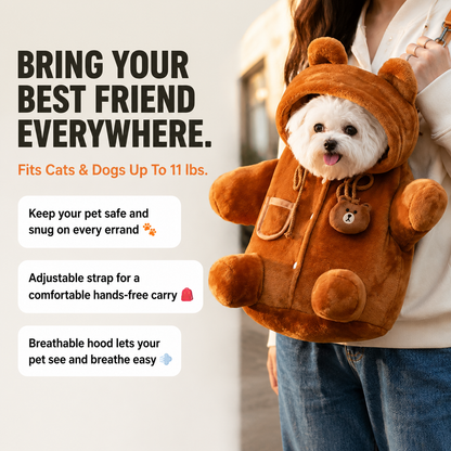 Ezvara™ CuddleBear Pet Carrier