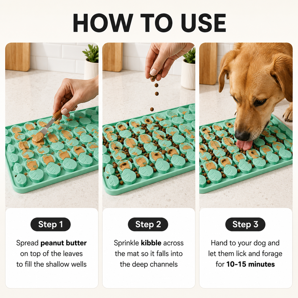 Ezvara™ Calming Slow-Feeder Mat